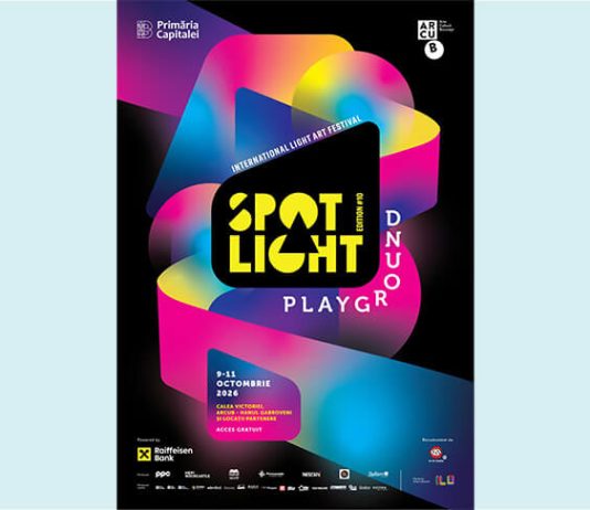 Știri: 19 instalații și spectacole de video mapping pe Calea Victoriei, la Spotlight (9–11 octombrie 2026, București) SPOTLIGHT 2026 (1)
