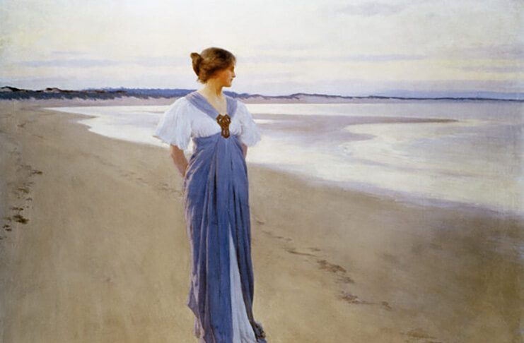 „Despre lucrurile mărunte din viața noastră” de Ionuț Cristache William Henry Margetson (1861–1940), pictor englez, „Țărmul mării”, 1900