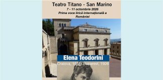 Știri: Omagiu adus marii soprane Elena Teodorini la o sută de ani de la moartea sa (Milano și San Marino, 7–11 octombrie 2026) centenar elena teodorini san marino