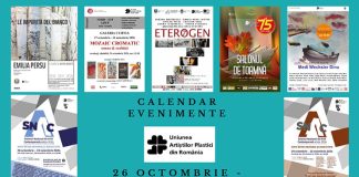 Știri: În săptămâna 26 octombrie–1 noiembrie 2026, Uniunea Artiștilor Plastici din România organizează sau propune mai multe evenimente vizuale de anvergură