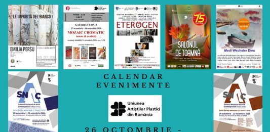 Știri: În săptămâna 26 octombrie–1 noiembrie 2026, Uniunea Artiștilor Plastici din România organizează sau propune mai multe evenimente vizuale de anvergură