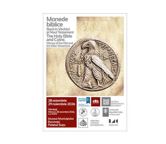Știri: Expoziția „Monede biblice – Banii în Vechiul și Noul Testament” (28 octombrie–29 noiembrie 2026, Palatul Suțu, București) monede biblice mmb (1)