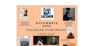 Știri: Uniunea de Creație Interpretativă a Muzicienilor din România (UCIMR) propune pentru luna noiembrie 2026 câteva evenimente la care este organizatoare sau parteneră ucimr nov 2026 (1)